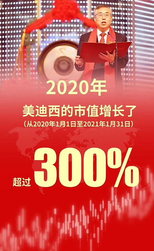 2020年，BB贝博的市值增长了超过300%